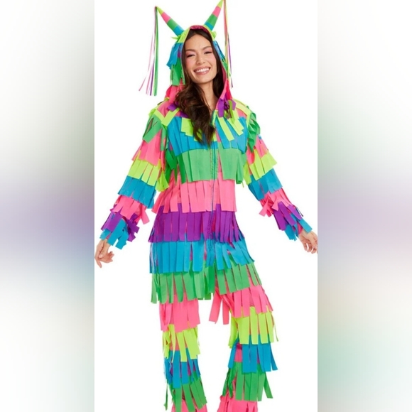 Tipsy Elves Colorful Confetti HALLOWEEN piñata costume Sz M NWT - Picture 1 of 7